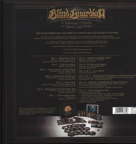 Blind Guardian/A Traveler's Guide 初回限定盤 Blind Guardian – A Traveler's Guide To Space And Time – Box